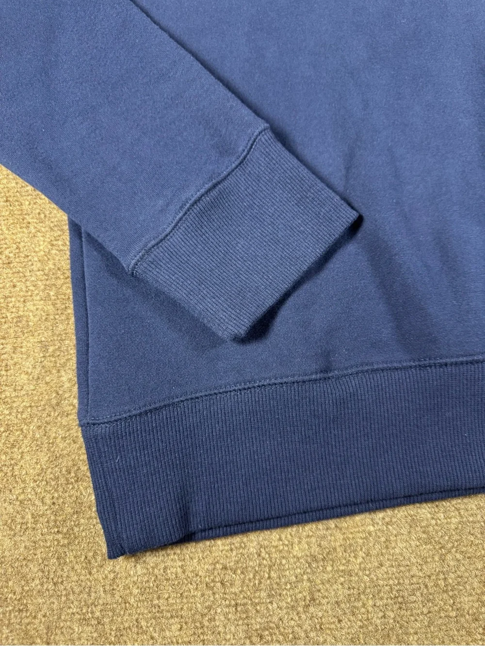 Goodfellow & Co Sweatshirt Navy Blue, White and Grey Stripe Men's Pullover Large